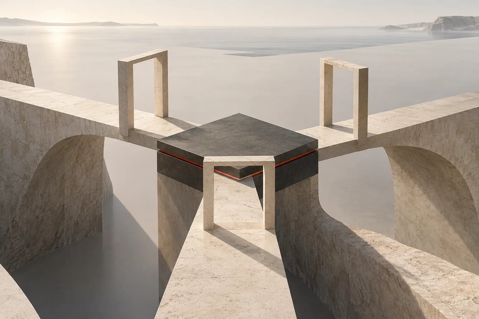 Three open portals lead to one enduring brand workspace